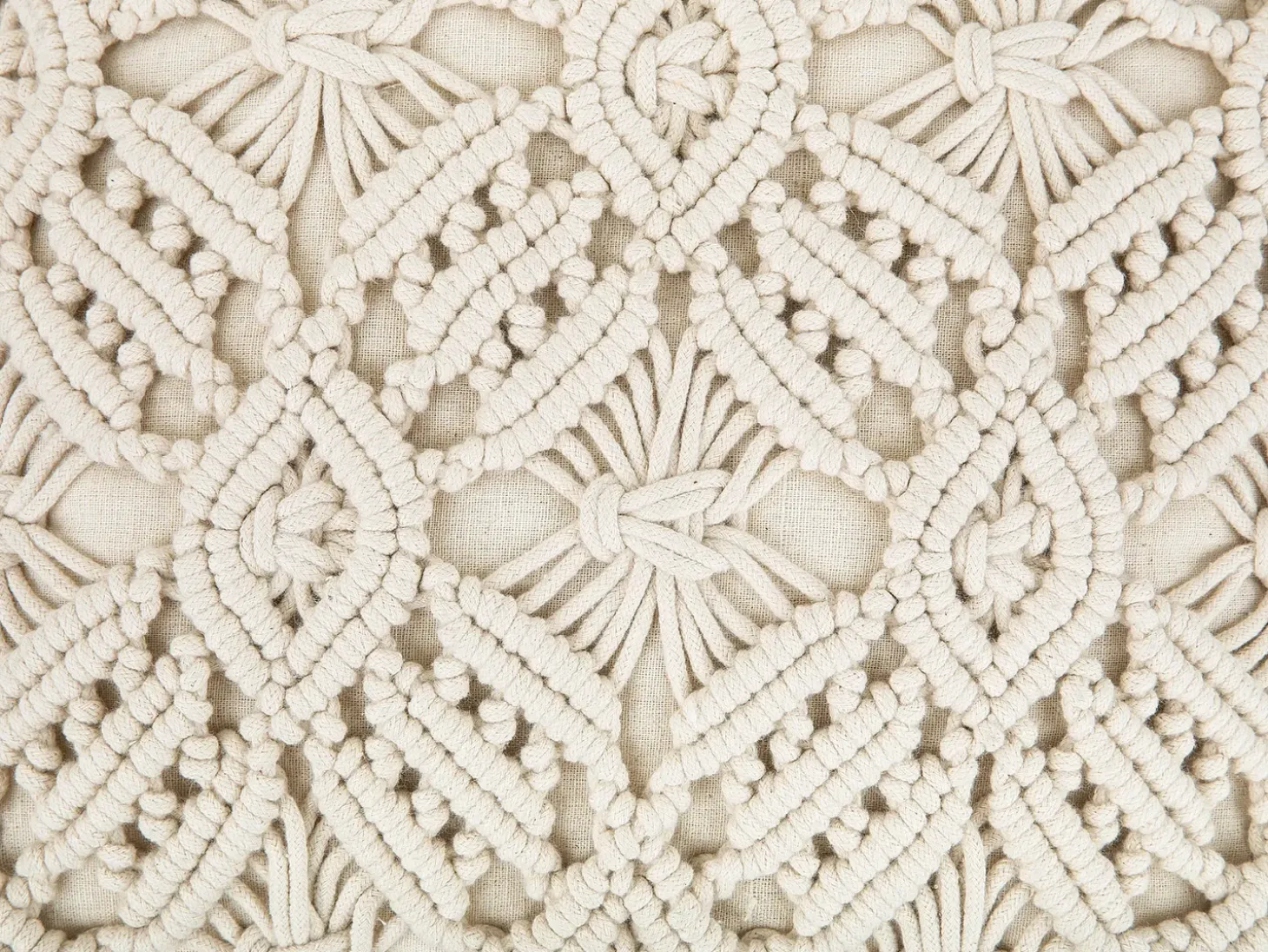 Sæt af 2 pyntepuder ESENKOY Bomuld 50 x 50 cm Lys Beige Geometrisk mønster