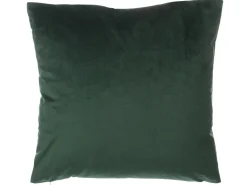 Sæt af 2 pyntepuder FREESIA Velour 45 x 45 cm Mørkegrøn Plante mønster