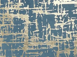 Sæt af 2 pyntepuder GARDENIA Velour 45 x 45 cm Blå Abstraktmønster
