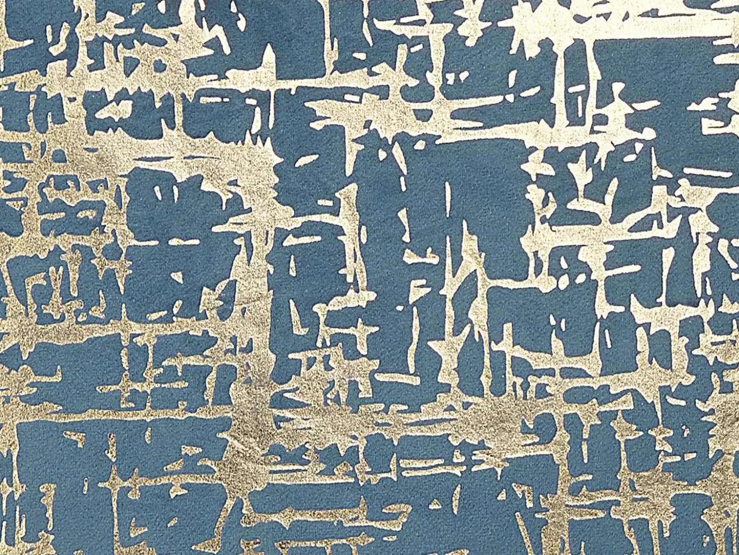 Sæt af 2 pyntepuder GARDENIA Velour 45 x 45 cm Blå Abstraktmønster