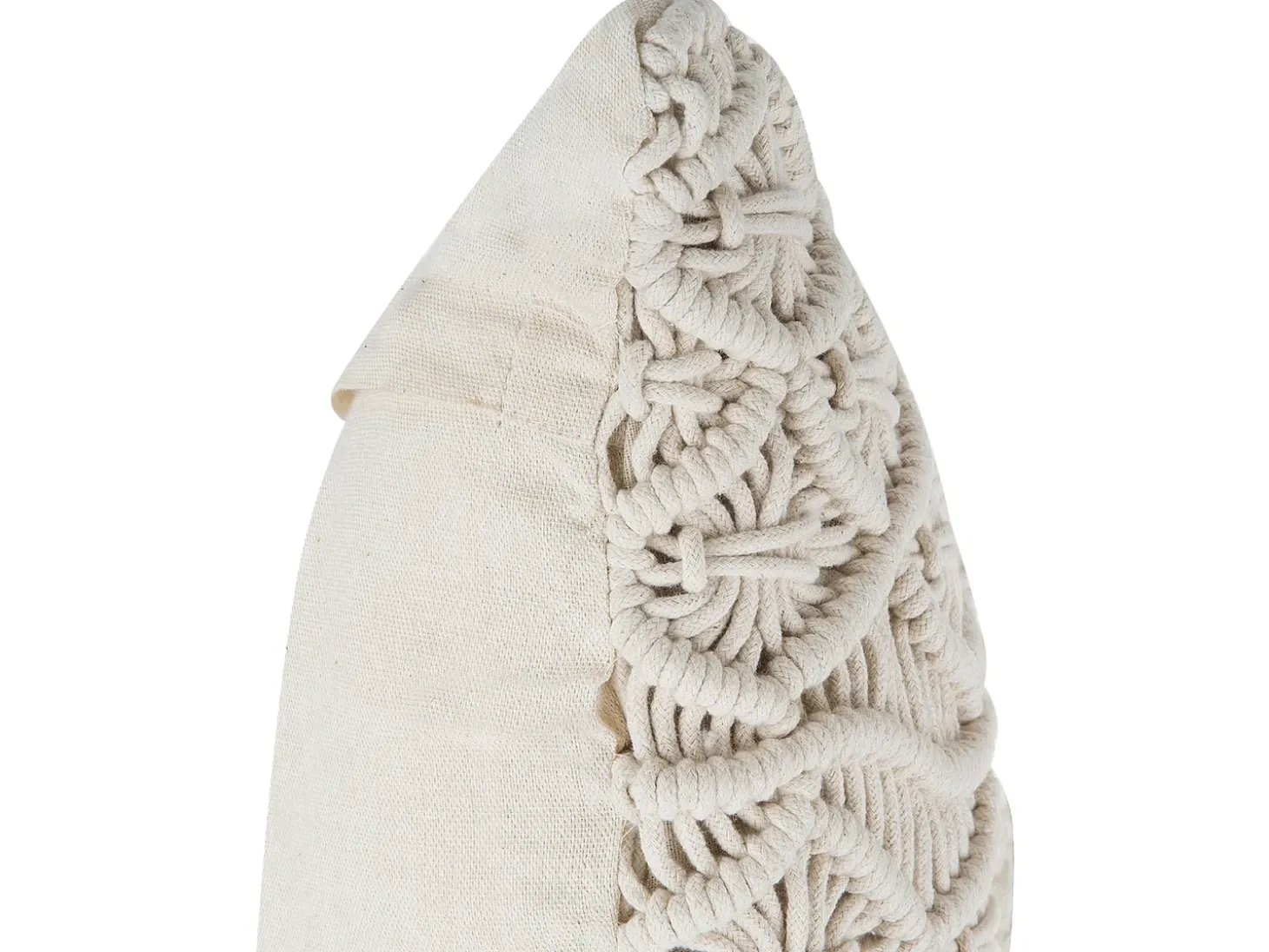 Sæt af 2 pyntepuder GOREME Bomuld 45 x 45 cm Lys Beige Geometrisk mønster