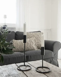 Sæt af 2 pyntepuder GOREME Bomuld 45 x 45 cm Lys Beige Geometrisk mønster