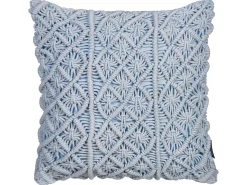 Sæt af 2 pyntepuder GOREME Boucle 45 x 45 cm Blå Geometrisk mønster