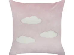 Sæt af 2 pyntepuder IPOMEA Velour 45 x 45 cm Lyserød