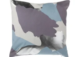 Sæt af 2 pyntepuder IXIA Bomuld 45 x 45 cm Lilla Abstraktmønster