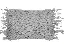 Sæt af 2 pyntepuder KIRIKKALE Bomuld 30 x 45 cm Grå Geometrisk mønster