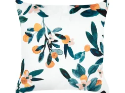 Sæt af 2 pyntepuder KNAUTIA Velour 45 x 45 cm Multifarvet Plante mønster