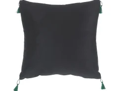 Sæt af 2 pyntepuder KUHI Velour 45 x 45 cm Sort Dyremønster