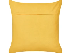 Sæt af 2 pyntepuder LEEA Bomuld 45 x 45 cm Gul
