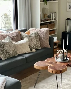 Sæt af 2 pyntepuder MIMISAL Bomuld 45 x 45 cm Brun Orientalsk mønster