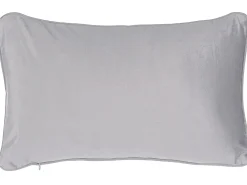 Sæt af 2 pyntepuder MOTARI Velour 30 x 50 cm Grå Geometrisk mønster