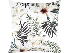 Sæt af 2 pyntepuder OKRA Velour 45 x 45 cm Multifarvet Plante mønster