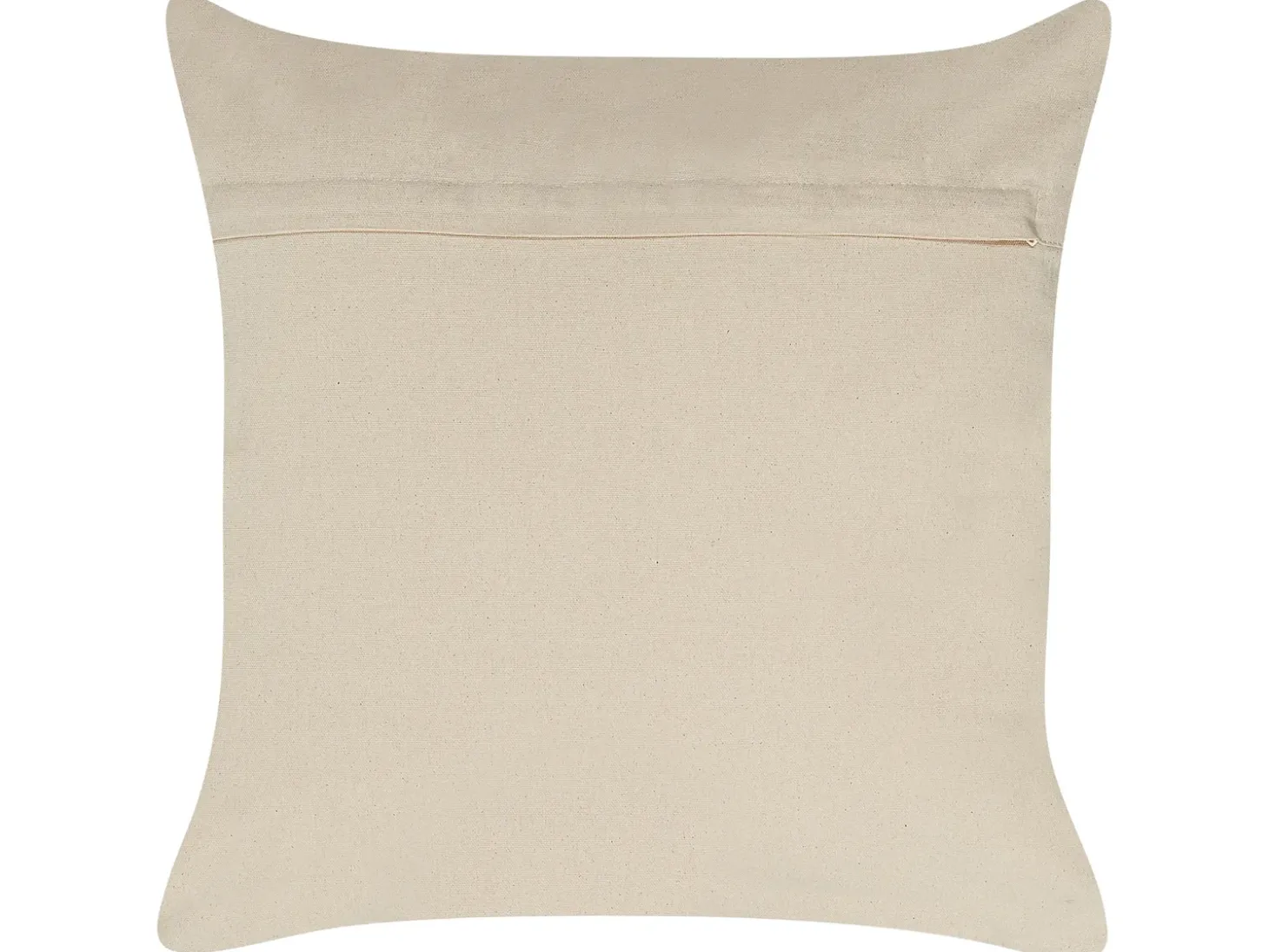 Sæt af 2 pyntepuder OUJDA Bomuld 50 x 50 cm Rosa guld Geometrisk mønster