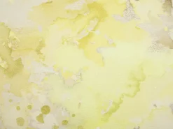 Sæt af 2 pyntepuder PACHIRA Bomuld 45 x 45 cm Gul Abstraktmønster