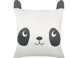 Sæt af 2 pyntepuder PANDAPAW Bomuld 45 x 45 cm Hvid