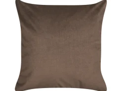 Sæt af 2 pyntepuder PHILODENDRON Velour 45 x 45 cm Brun Abstraktmønster