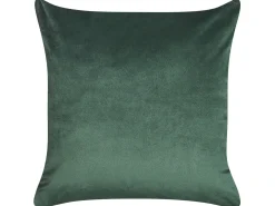 Sæt af 2 pyntepuder PHILODENDRON Velour 45 x 45 cm Smaragdgrøn Abstraktmønster