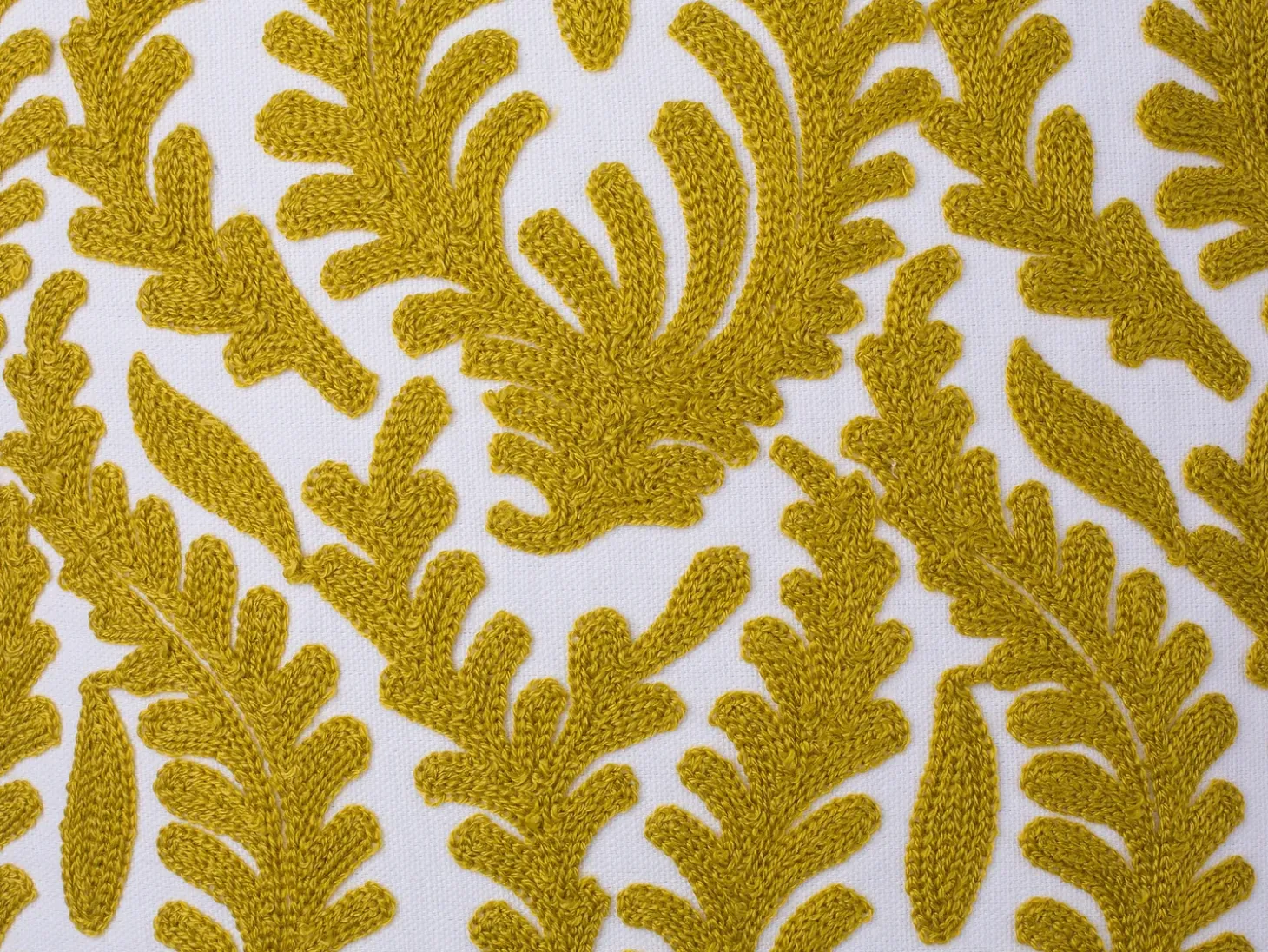 Sæt af 2 pyntepuder PRIMULA Bomuld 45 x 45 cm Sennepsgul Ikat