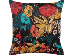 Sæt af 2 pyntepuder PROTEA Velour 45 x 45 cm Multifarvet Blomstermønster