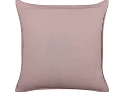 Sæt af 2 pyntepuder ROMNEYA Velour 45 x 45 cm Lyserød Blomstermønster