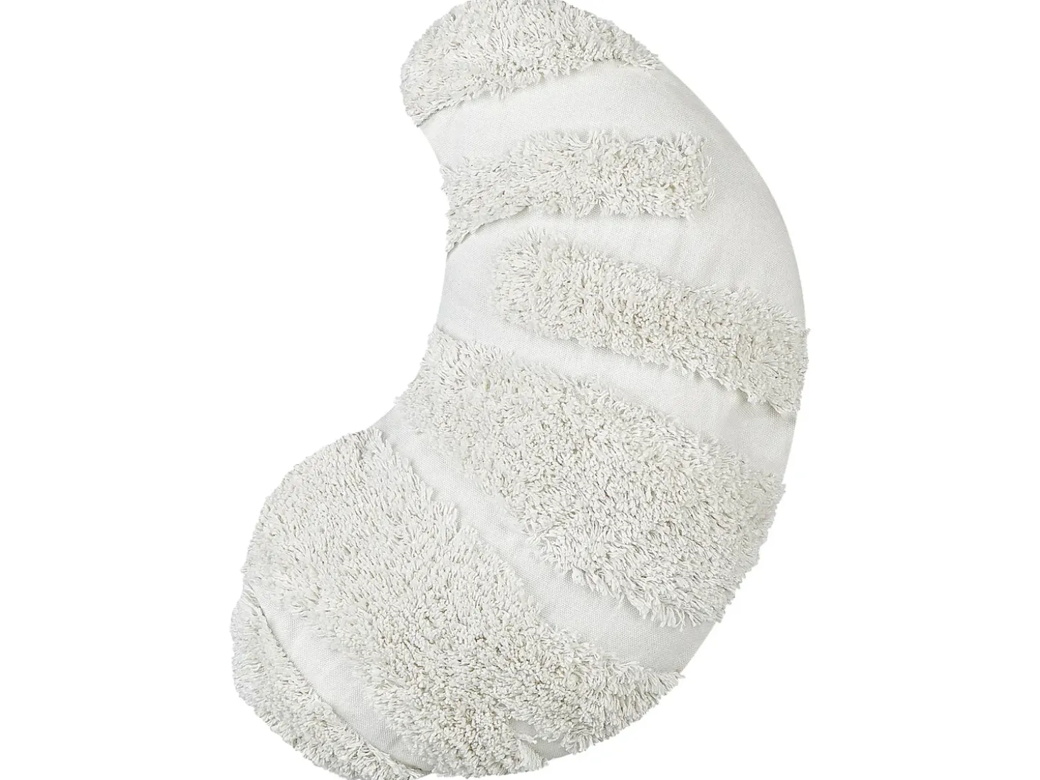 Sæt af 2 pyntepuder SNOWDROP Bomuld 40 x 25 cm Hvid