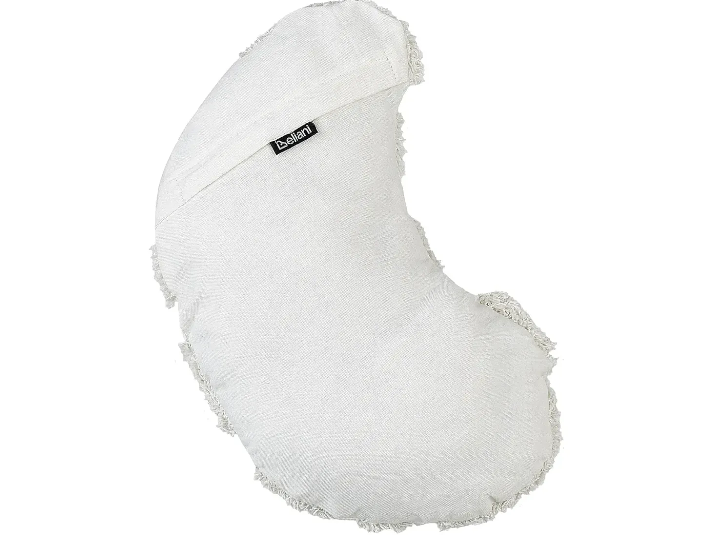 Sæt af 2 pyntepuder SNOWDROP Bomuld 40 x 25 cm Hvid