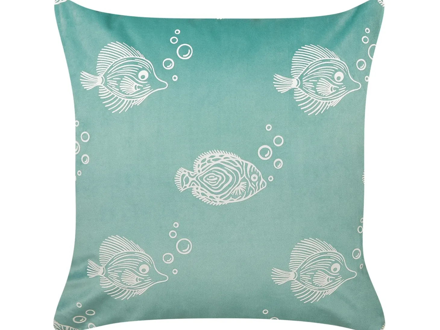 Sæt af 2 pyntepuder SOLIDAGO Velour 45 x 45 cm Grøn
