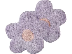 Sæt af 2 pyntepuder SORREL Bomuld 30 x 30 cm Lilla Blomst