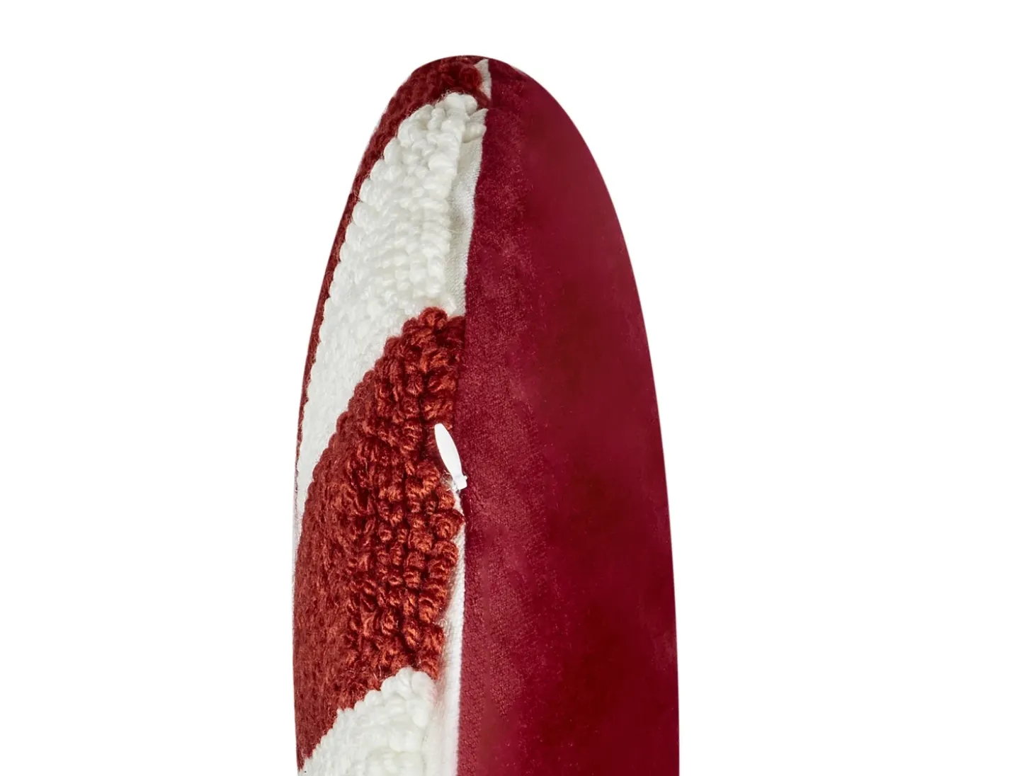 Sæt af 2 pyntepuder SWIRL CANDY Boucle 40 x 40 cm Rød