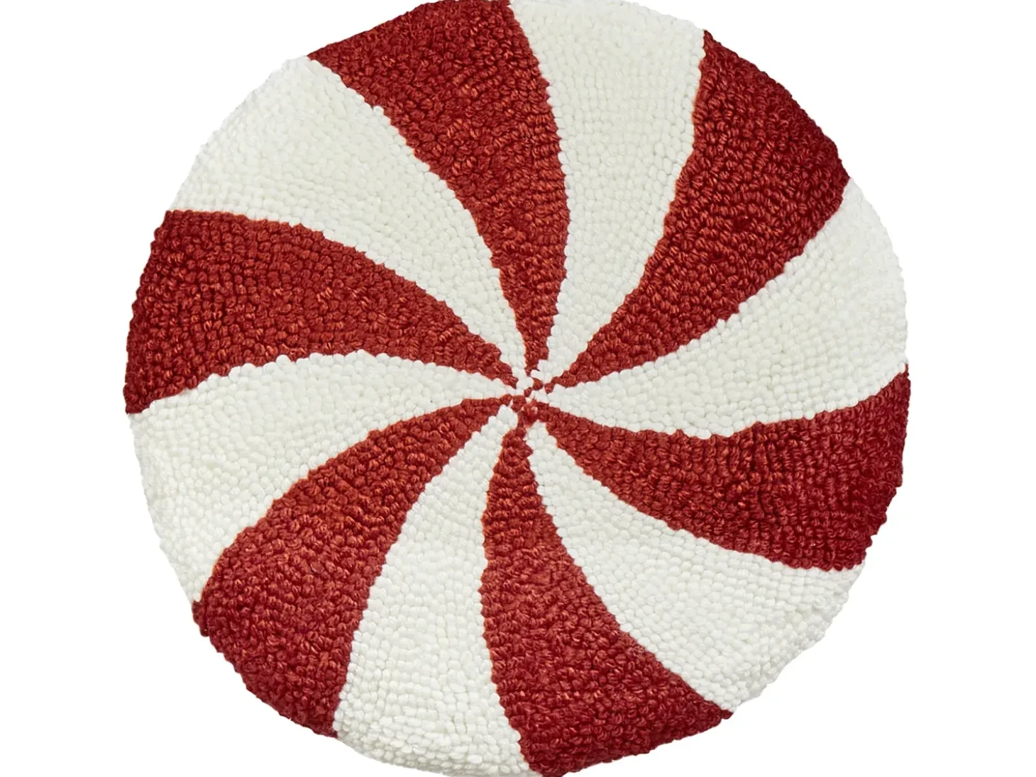 Sæt af 2 pyntepuder SWIRL CANDY Boucle 40 x 40 cm Rød