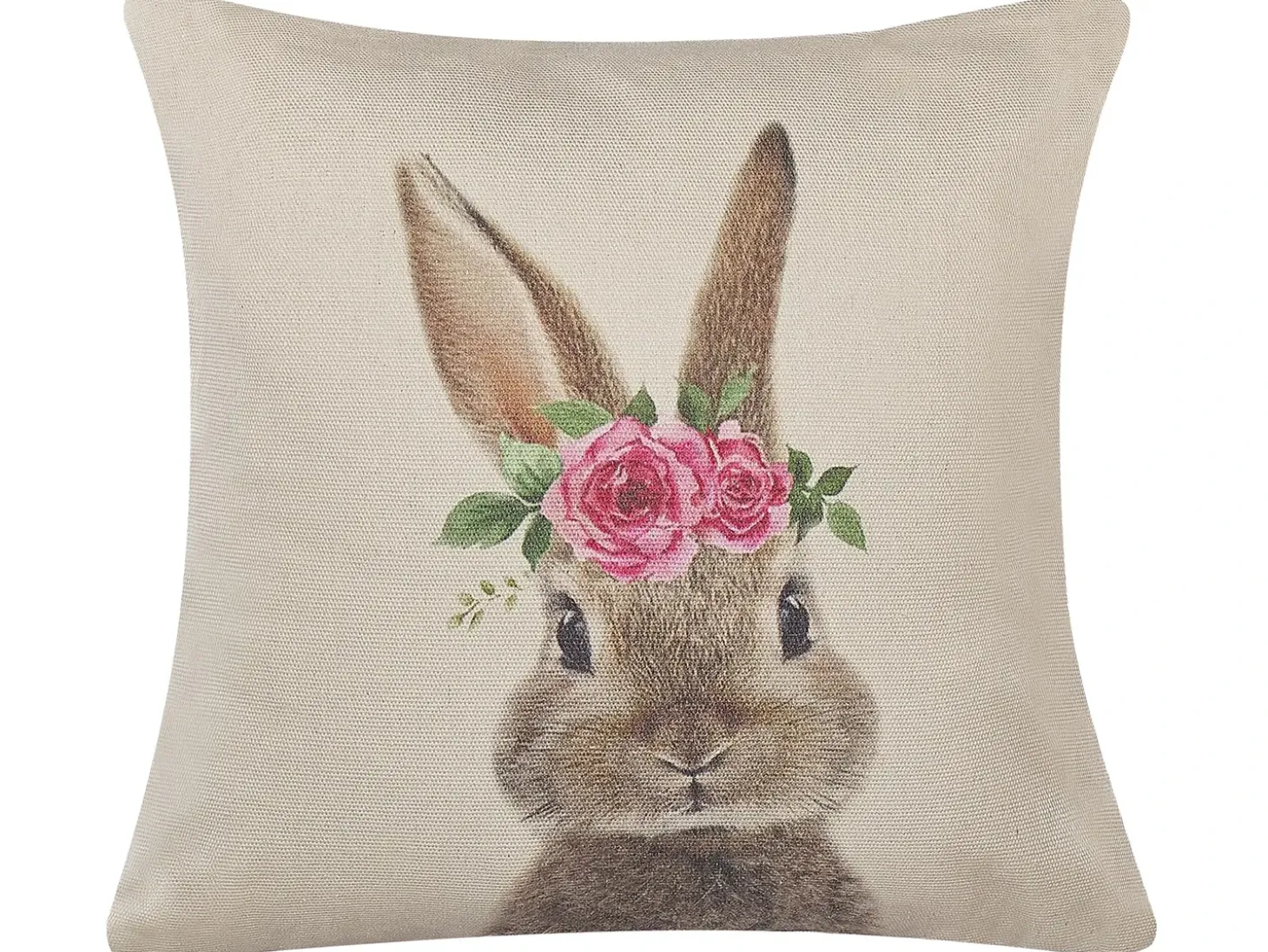 Sæt af 2 pyntepuder TULIPA 45 x 45 cm Brungrå