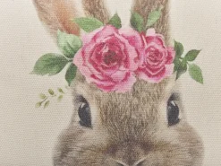Sæt af 2 pyntepuder TULIPA 45 x 45 cm Brungrå