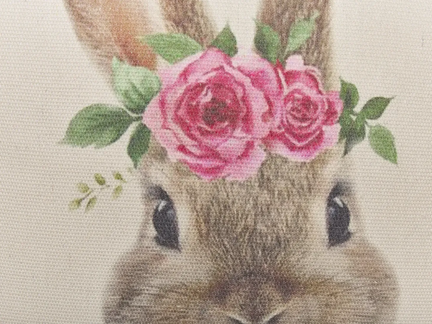 Sæt af 2 pyntepuder TULIPA 45 x 45 cm Brungrå