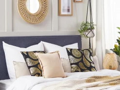 Sæt af 2 pyntepuder URSINIA Velour 45 x 45 cm Guld Orientalsk mønster