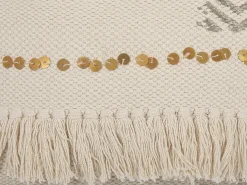 Sæt af 2 pyntepuder VAYALI Bomuld 45 x 45 cm Beige Stribet mønster