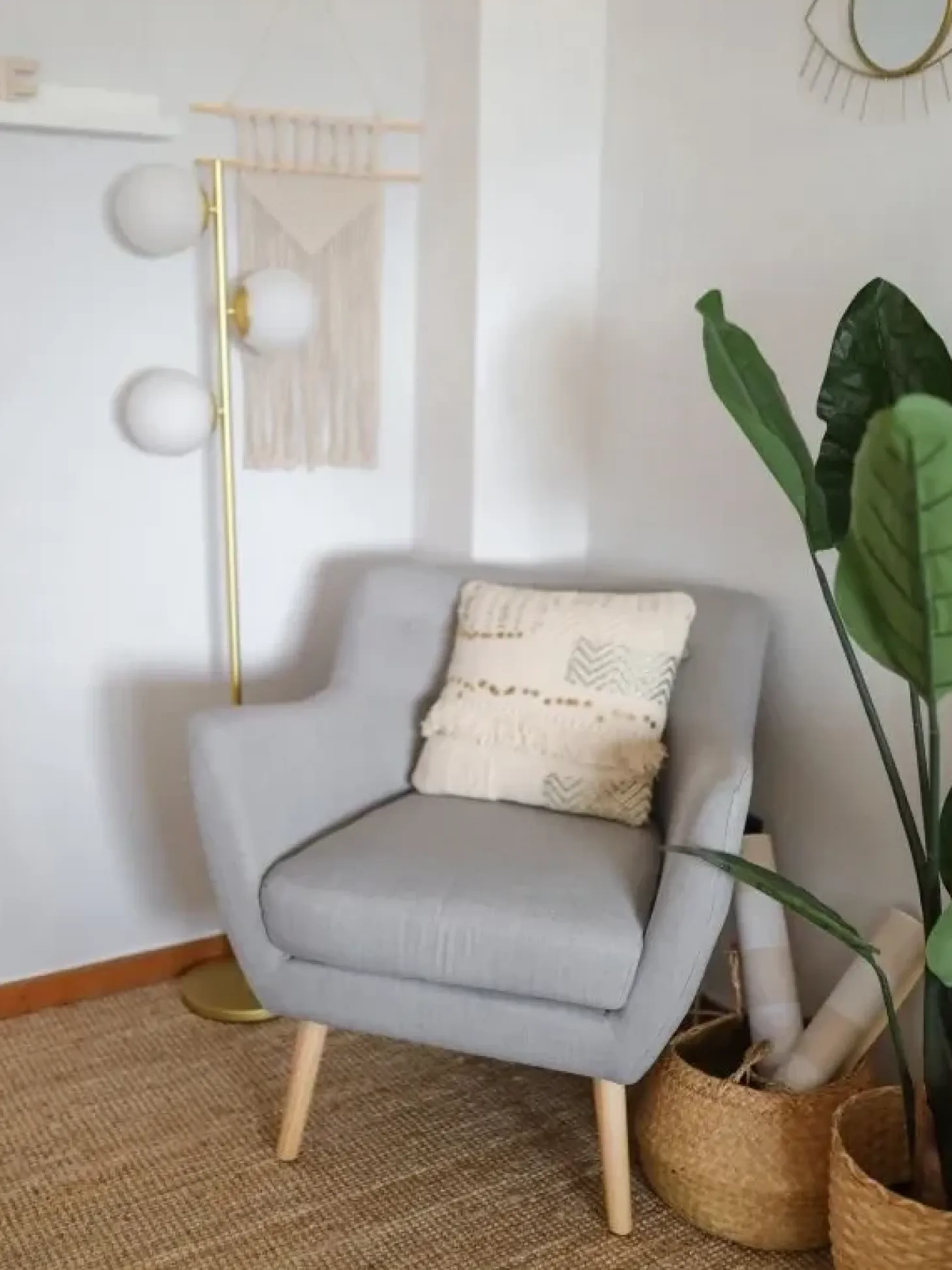 Sæt af 2 pyntepuder VAYALI Bomuld 45 x 45 cm Beige Stribet mønster