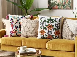 Sæt af 2 pyntepuder VELLORE Bomuld 50 x 50 cm Multifarvet Blomstermønster