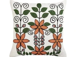 Sæt af 2 pyntepuder VELLORE Bomuld 50 x 50 cm Multifarvet Blomstermønster