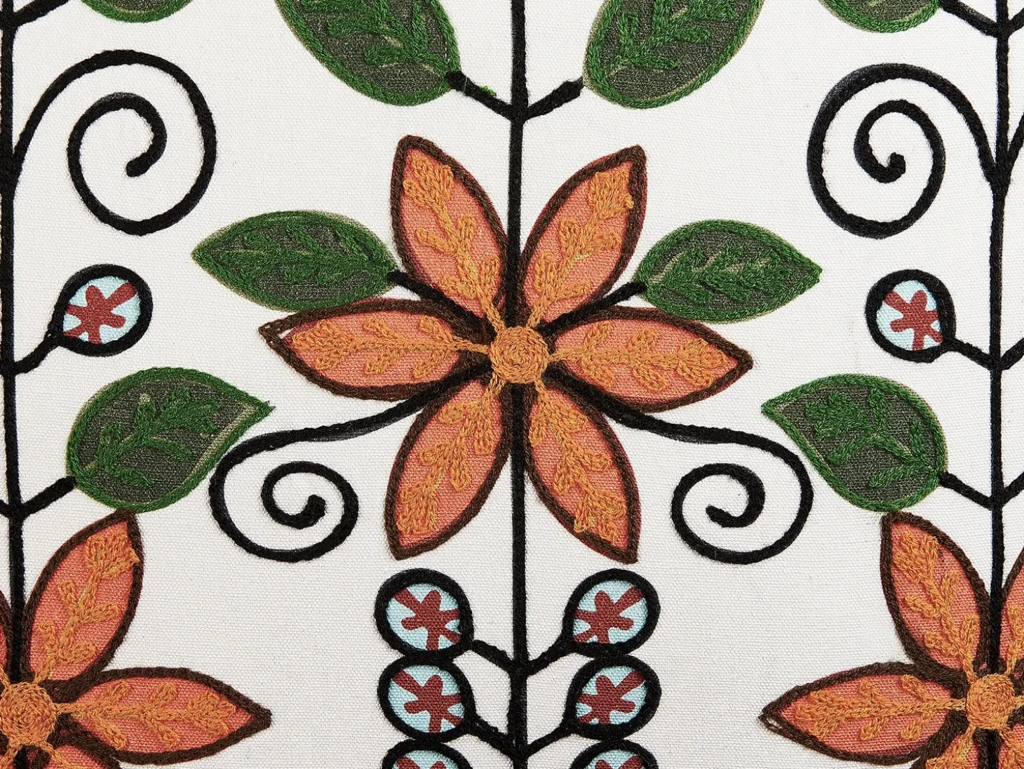 Sæt af 2 pyntepuder VELLORE Bomuld 50 x 50 cm Multifarvet Blomstermønster