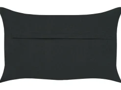 Sæt af 2 pyntepuder VELOOR Bomuld 30 x 50 cm Mørkegrå Orientalsk mønster