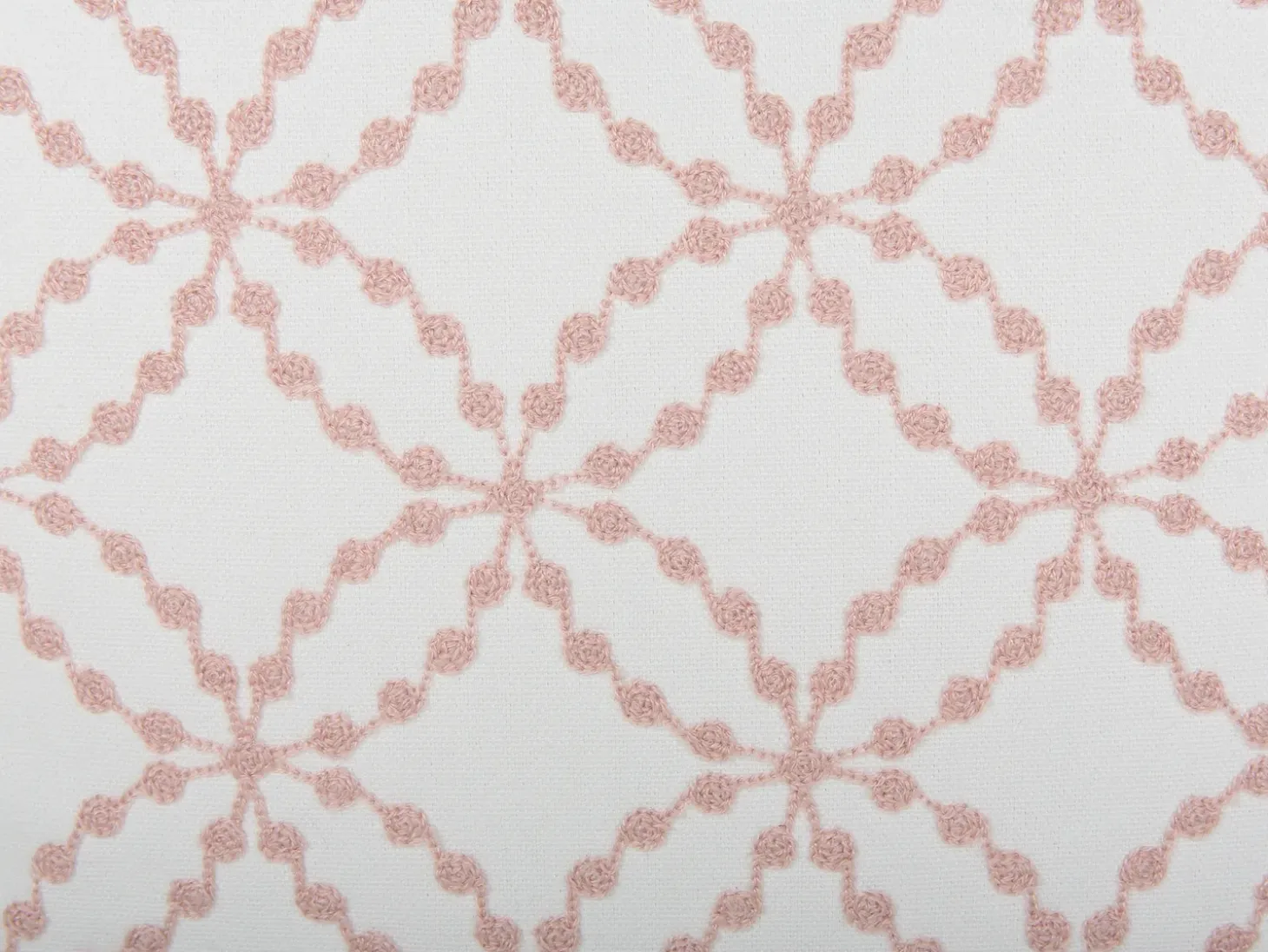 Sæt af 2 pyntepuder VERBENA Bomuld 45 x 45 cm Lyserød Geometrisk mønster