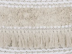 Sæt af 2 pyntepuder VILLUR Bomuld 45 x 45 cm Beige Stribet mønster