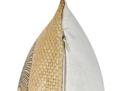 Sæt af 2 pyntepuder WAKAD 45 x 45 cm Beige Plante mønster