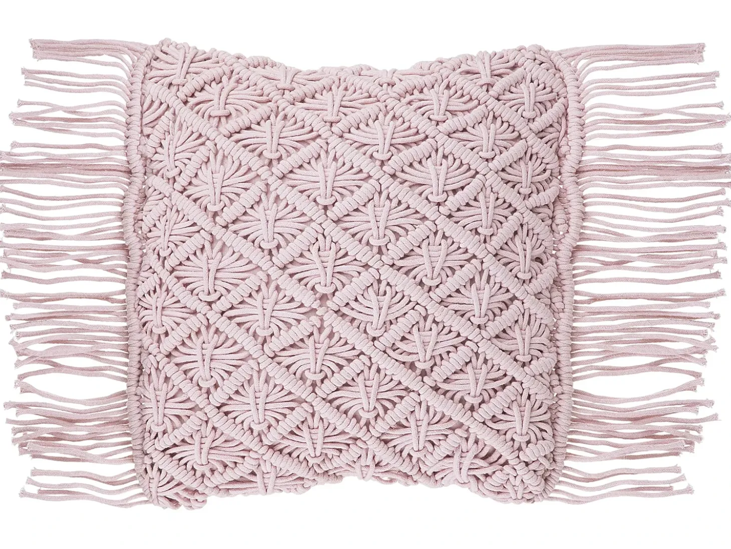 Sæt af 2 pyntepuder YANIKLAR Bomuld 40 x 40 cm Lyserød Geometrisk mønster