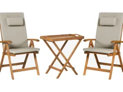 Sæt af 2 ryg-/siddehynder JAVA/AMANTEA PREMIUM 50 x 71 cm Brungrå