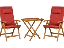 Sæt af 2 ryg-/siddehynder JAVA/AMANTEA PREMIUM 50 x 71 cm Rød