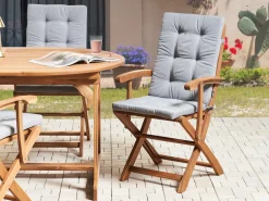 Sæt af 2 ryg-/siddehynder MAUI PREMIUM Grå melange