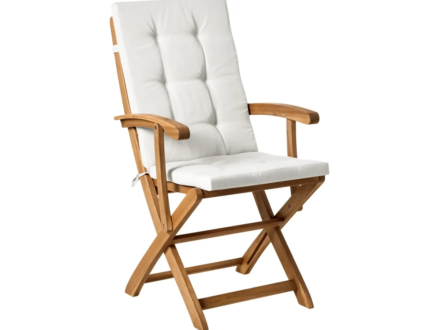 Sæt af 8 ryg-/siddehynder MAUI PREMIUM Cremehvid