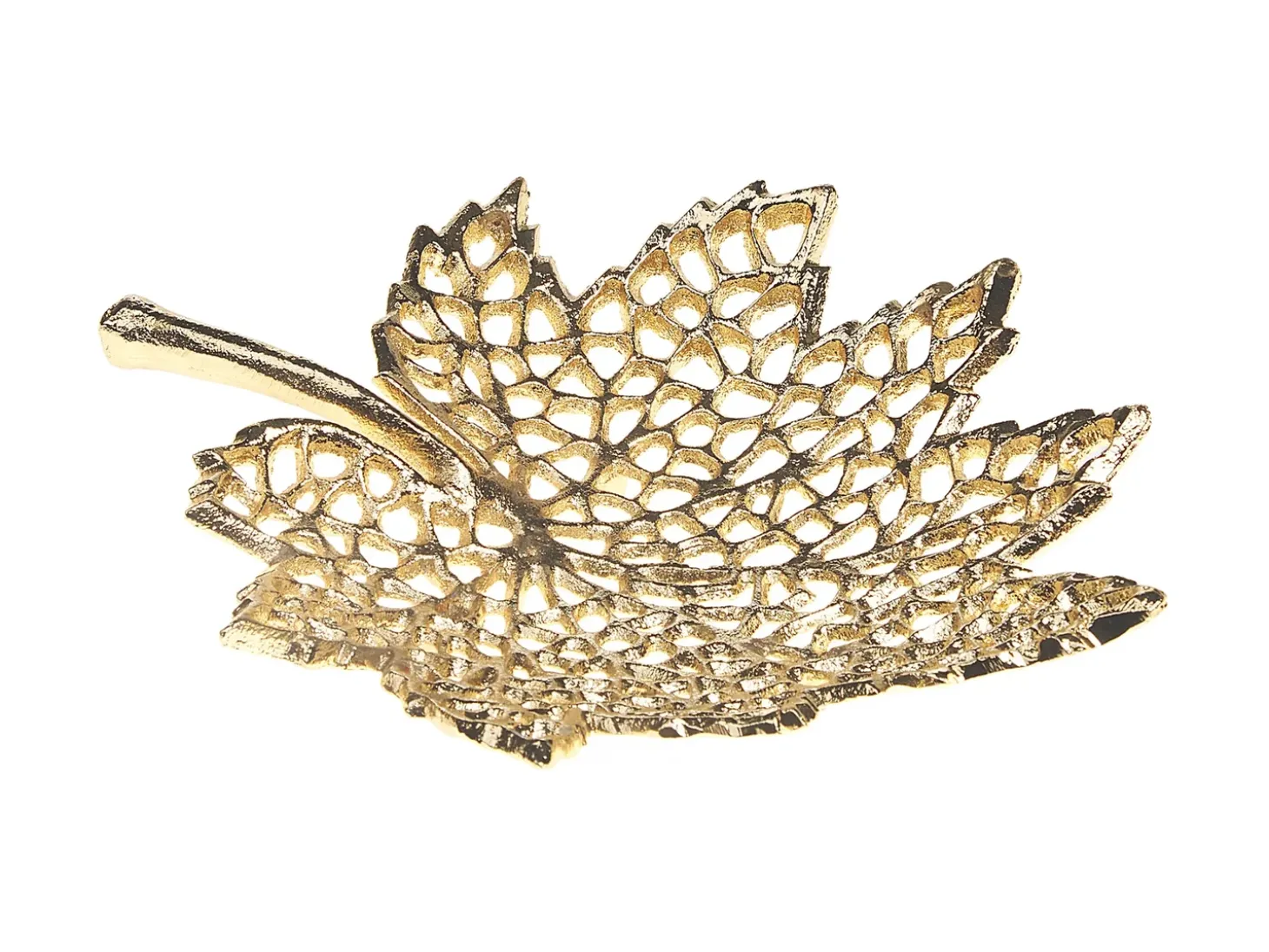 Sæt af 3 smykkeskåle Blad PEMALI Metal Guld