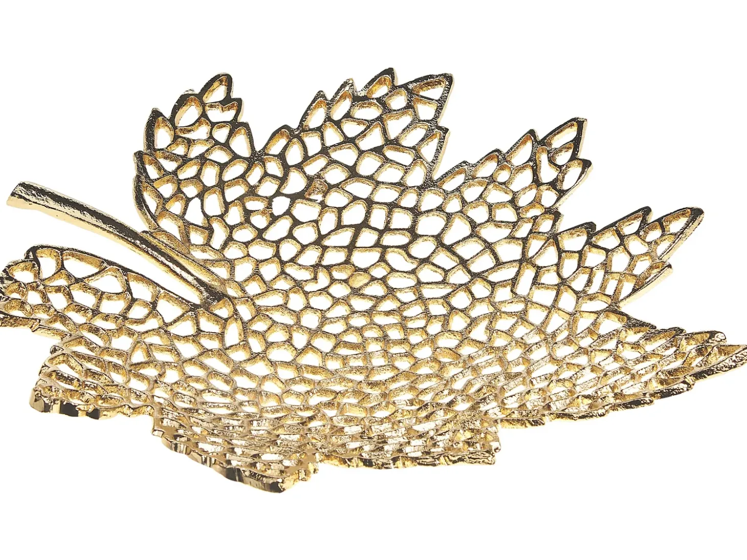 Sæt af 3 smykkeskåle Blad PEMALI Metal Guld